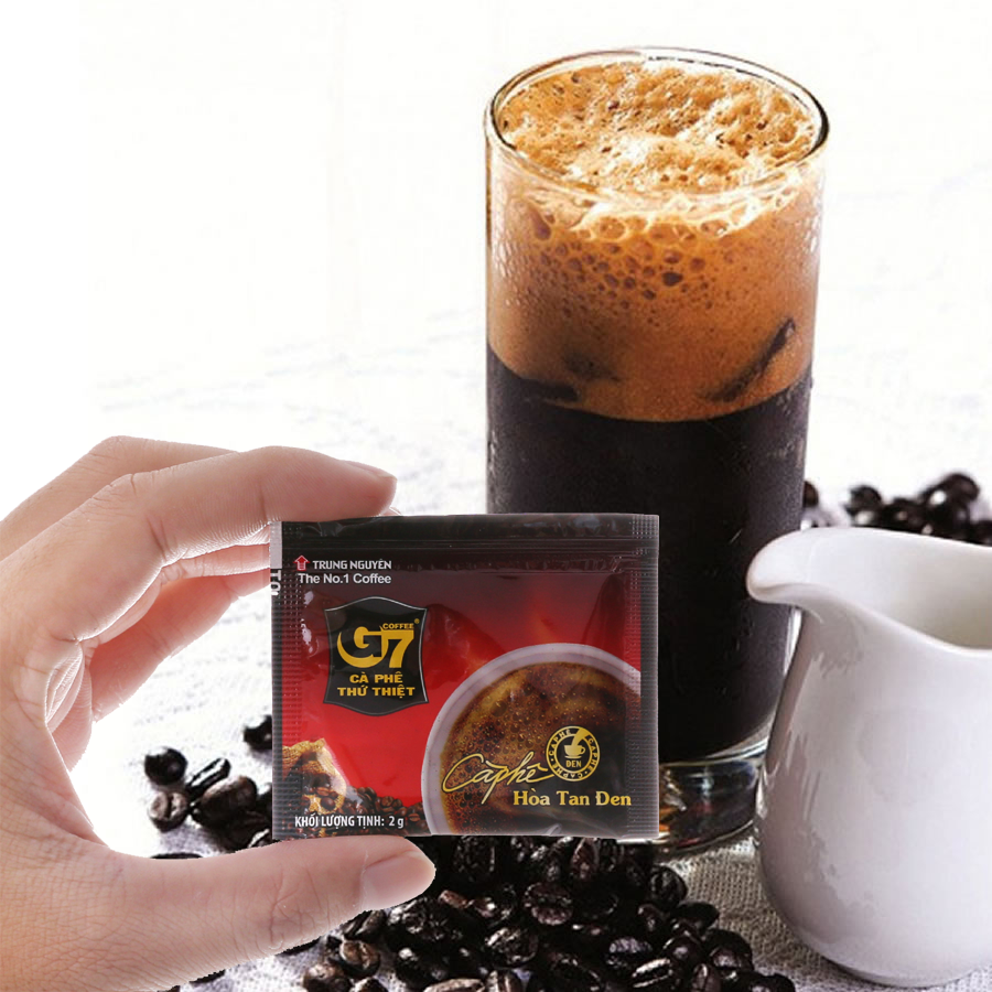 G7 Hoa Tan Den - Kopi Hitam Instan Premium Vietnam 5