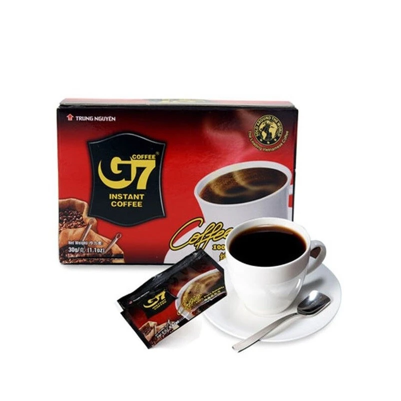 G7 Hoa Tan Den - Kopi Hitam Instan Premium Vietnam 3
